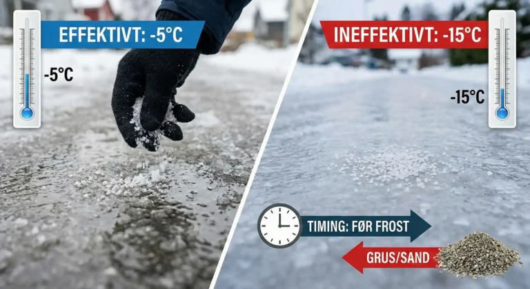 Hvornår virker vejsalt bedst